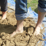 Mixing cob close up