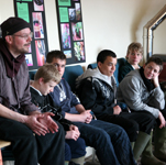 Earthship Brighton school children