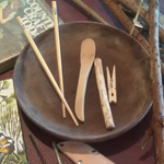 Natural materials wooden plate